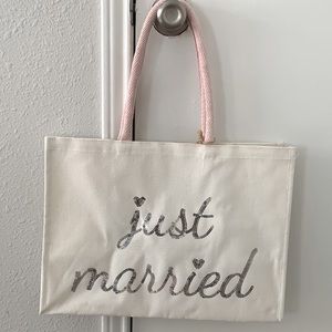 Just married tote bag
